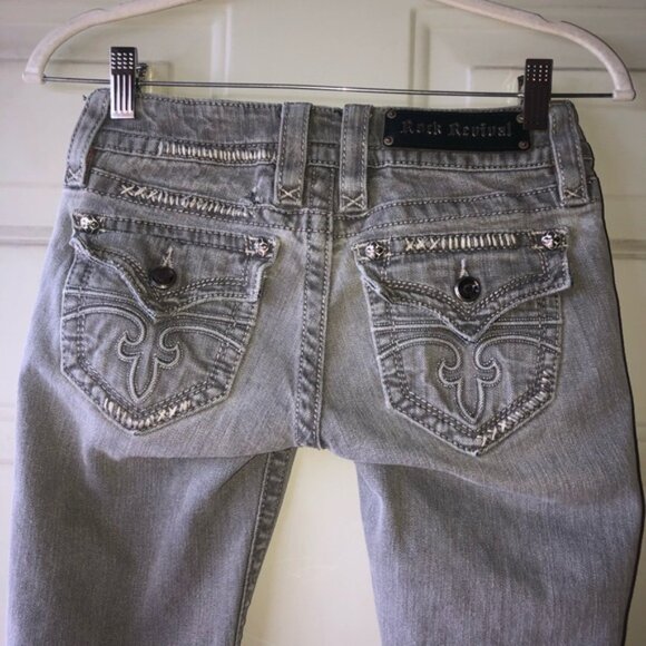 Rock Revival gray Celine skinny jeans size 25 - Picture 6 of 6